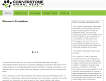 Tablet Screenshot of cornerstoneanimalhealth.com